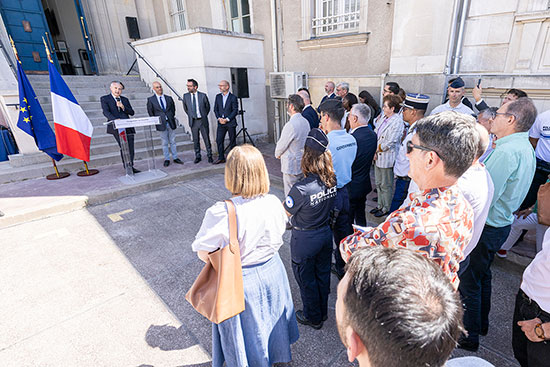 Inauguration des nouveaux locaux de la police municipale &agrave; Angers, lundi 29 juin 2026.