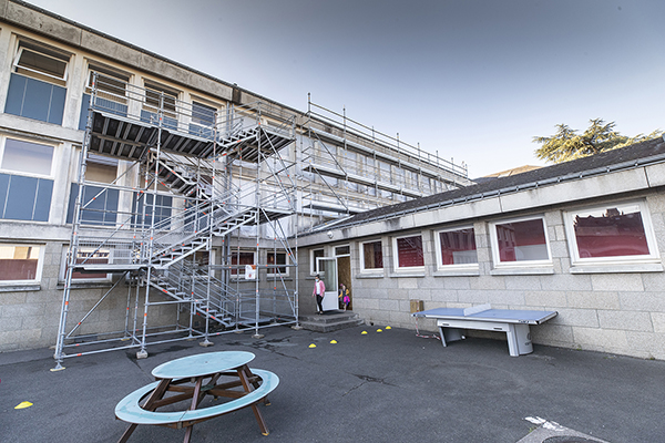 Photo des travaux du groupe scolaire Dacier.