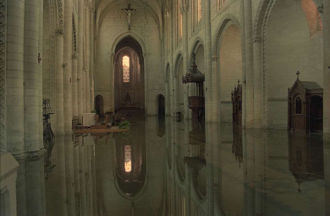 La crue de 1995 à Angers.