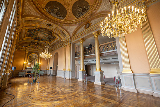 Le foyer du Grand-Théâtre à Angers.