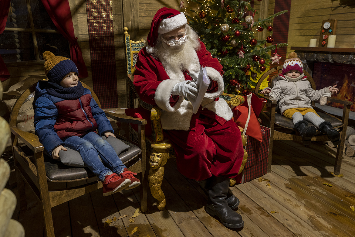 Photo de la maison du Père Noël à Angers.