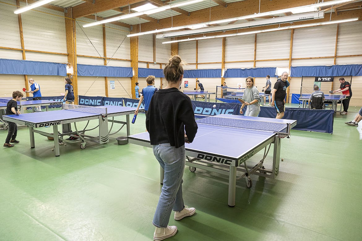 Photo des portes ouvertes du club de tennis de table des Loups d'Angers.