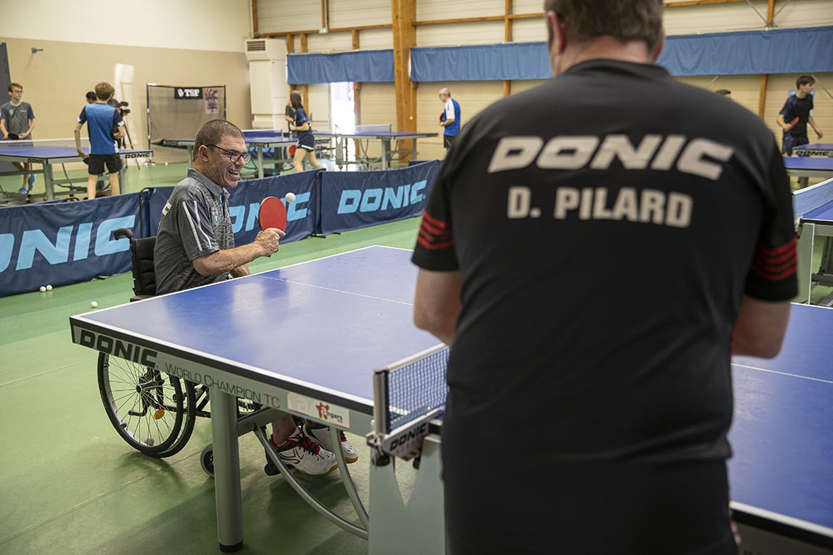 Photo des portes ouvertes du club de tennis de table des Loups d'Angers.