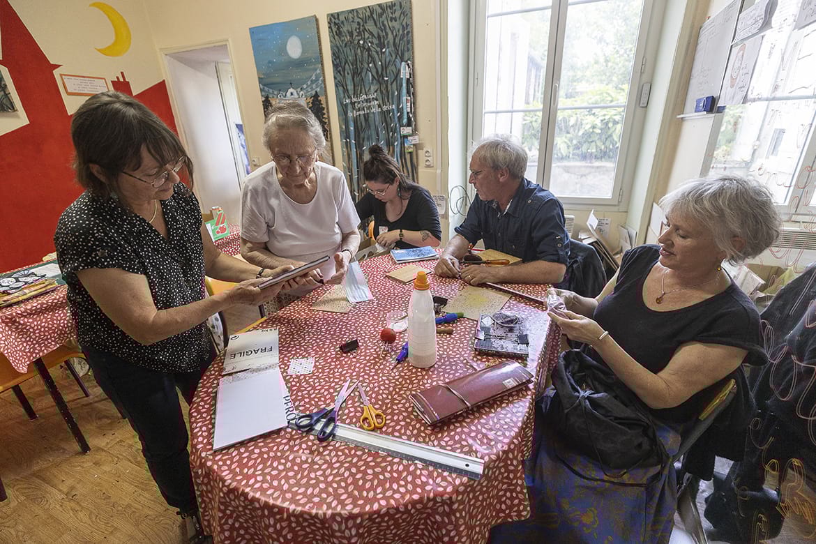 Photo des portes ouvertes de l'association La Marge.
