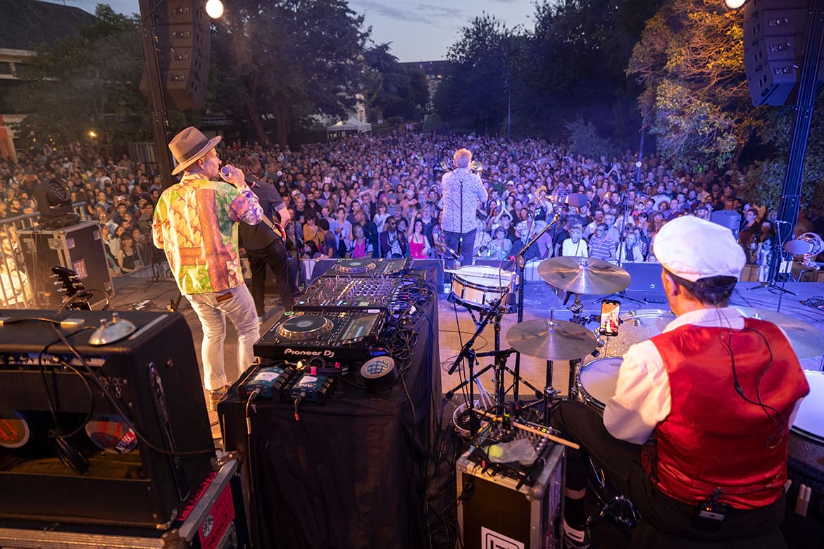 photo d'un concert au jardin des beaux-arts
