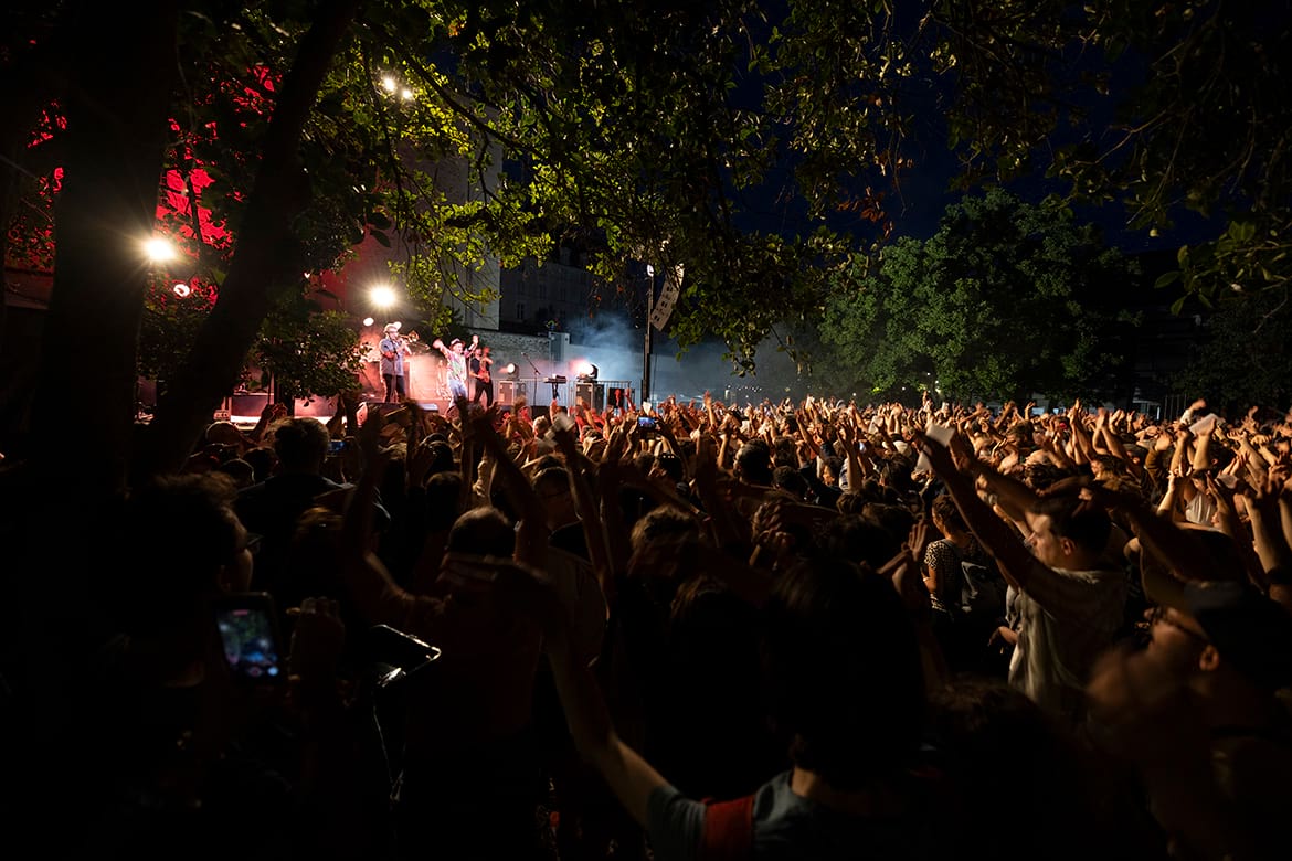 photo d'un concert au jardin des beaux-arts
