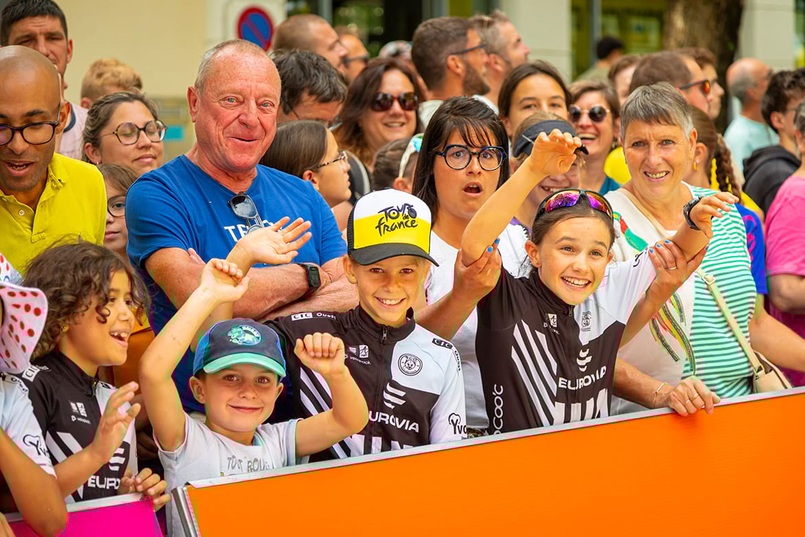 Arrivée de la troisième étape du Tour de France Femmes à Angers, lundi 28 juillet 2025.