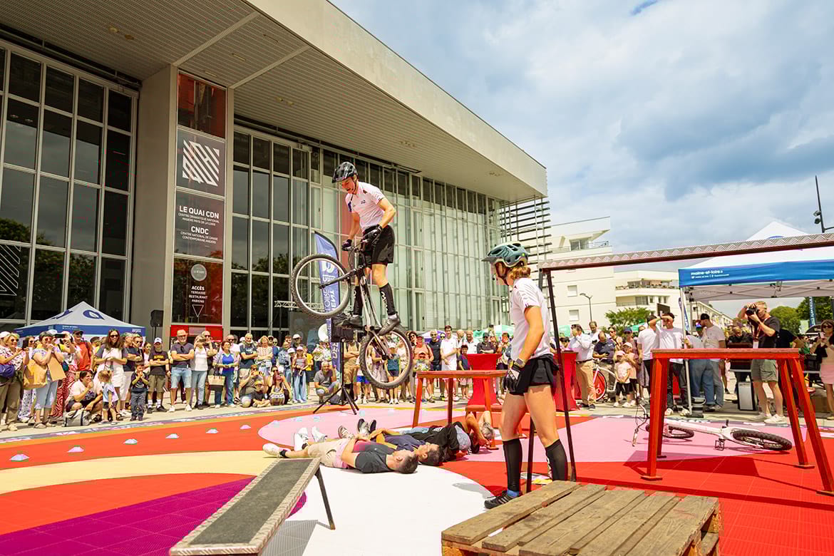 Arrivée de la troisième étape du Tour de France Femmes à Angers, lundi 28 juillet 2025.