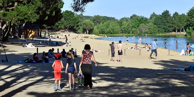 photo de la plage des sablières