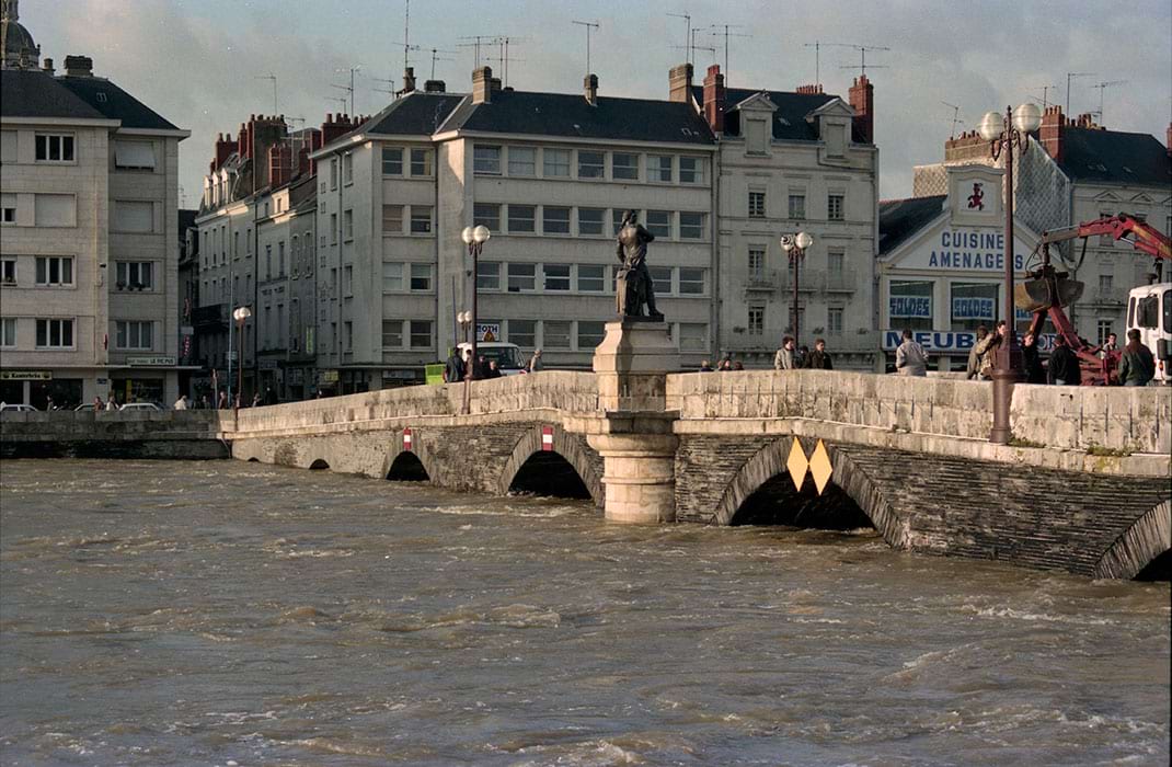 La crue de 1995 à Angers.