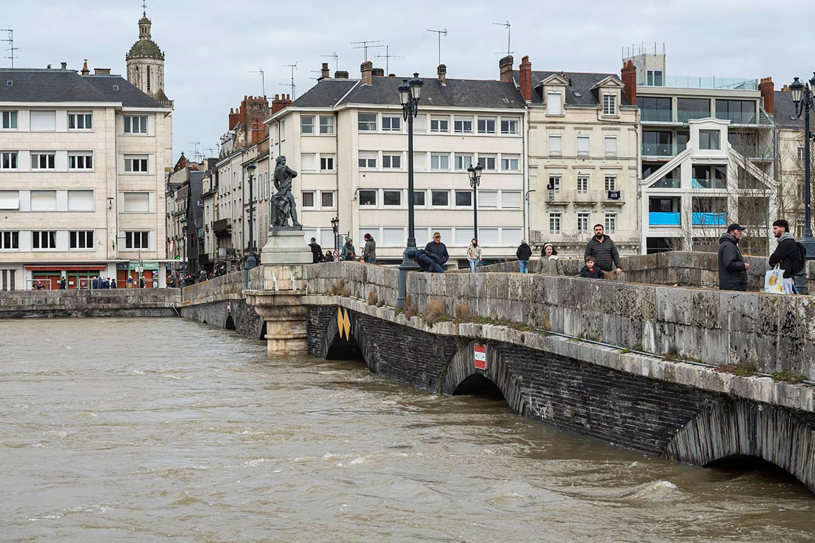 Les inondations &agrave; Angers en f&eacute;vrier 2026.