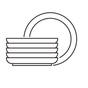 Pictogramme "vaisselle r&eacute;utilisable"