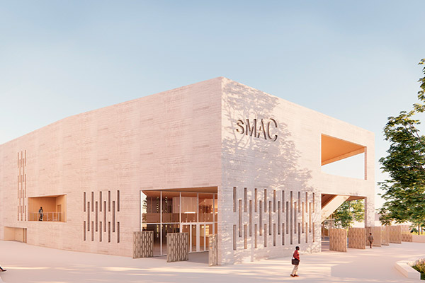 Vue d'architecte de la future salle de musiques actuelles.