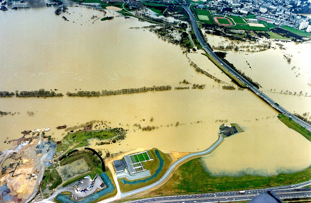 La crue de 1995 à Angers.