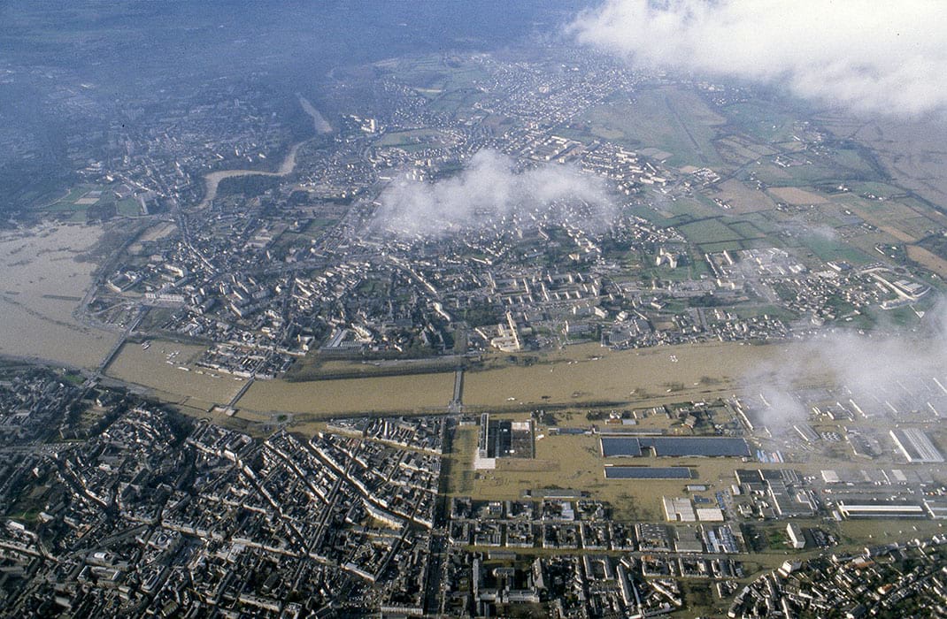 Crue de 1995 à Angers.