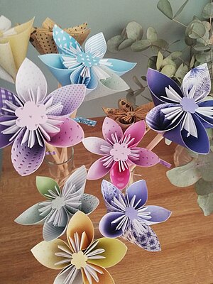 Fleurs en Origami