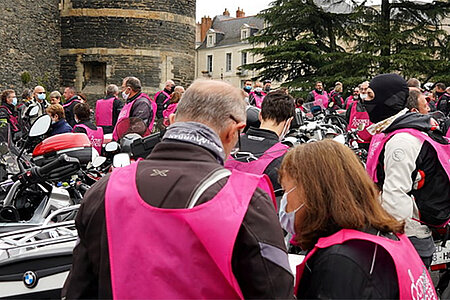 Rando moto pour Octobre rose