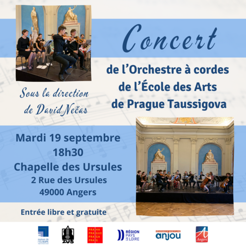 Concert de l’Orchestre à cordes de l’École des Arts de Prague Taussigova