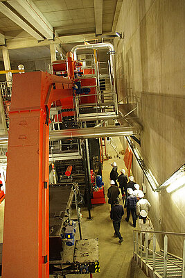 Visite de la chaufferie biomasse de Belle-Beille
