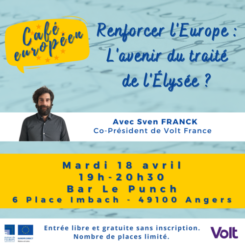 Café européen "Renforcer l'Europe : L'avenir du traité de l'Élysée ?"