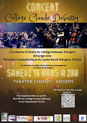 Concert des orchestres du lycée David d'Angers et du collège Debussy