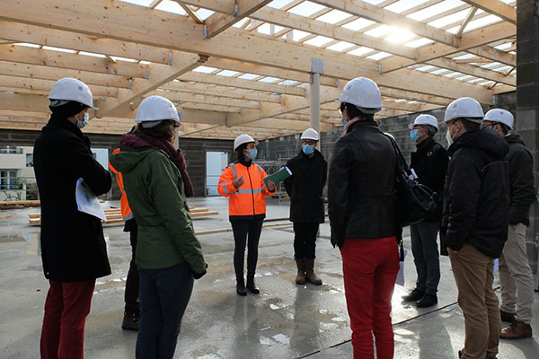 Pôle santé Beaussier : Les praticiens visitent leurs futurs locaux