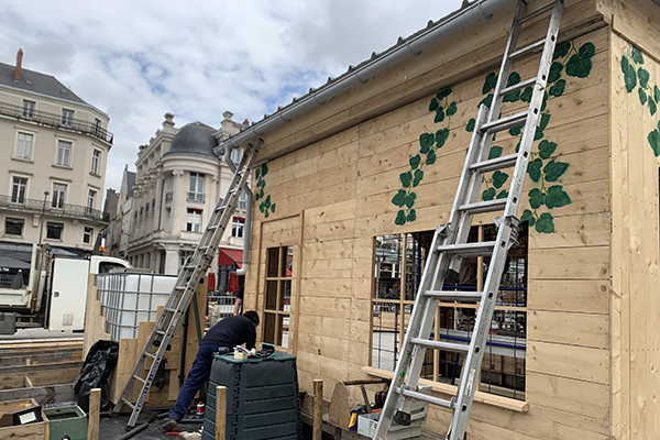 Jardin &eacute;ph&eacute;m&egrave;re place du Ralliement