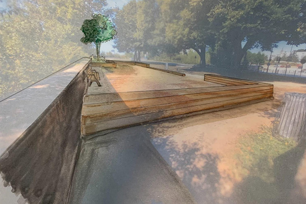 Création d'un terrain de pétanque Cale de la Savatte