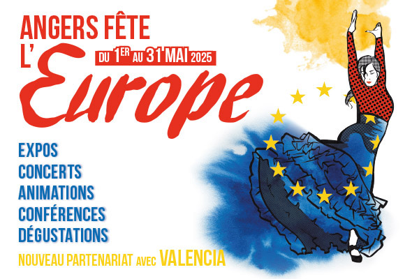 Du 1er au 31 mai, Angers fête l'Europe et célèbre le partenariat avec Valence
