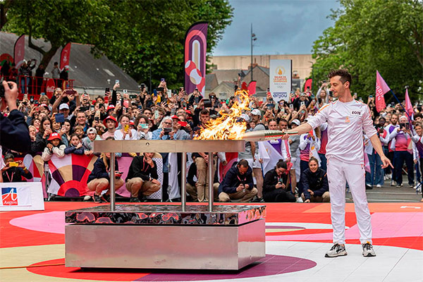 La Flamme olympique a parcouru Angers