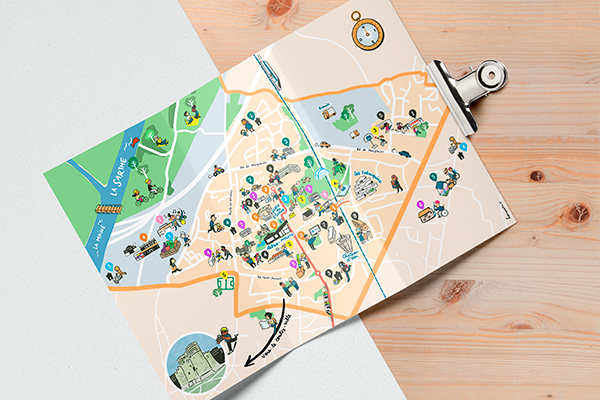 A Monplaisir, une carte pour aider les nouveaux habitants à découvrir le quartier