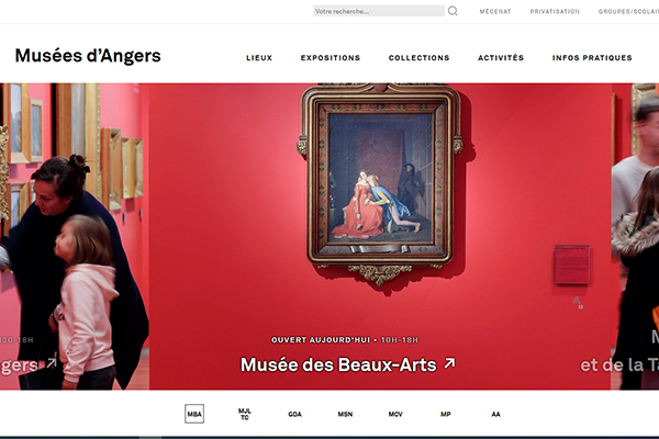 Le nouveau site des musées d’Angers est en ligne