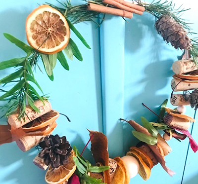 Recycl'art "couronnes de Noël"